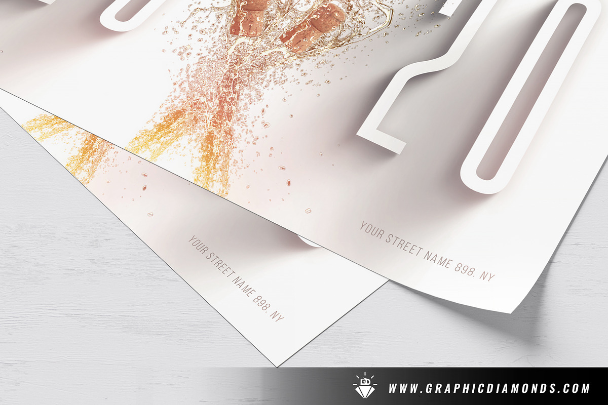 NYE Celebration Flyer, a Flyer Template by GraphicDiamonds (Photo 3 of 6)