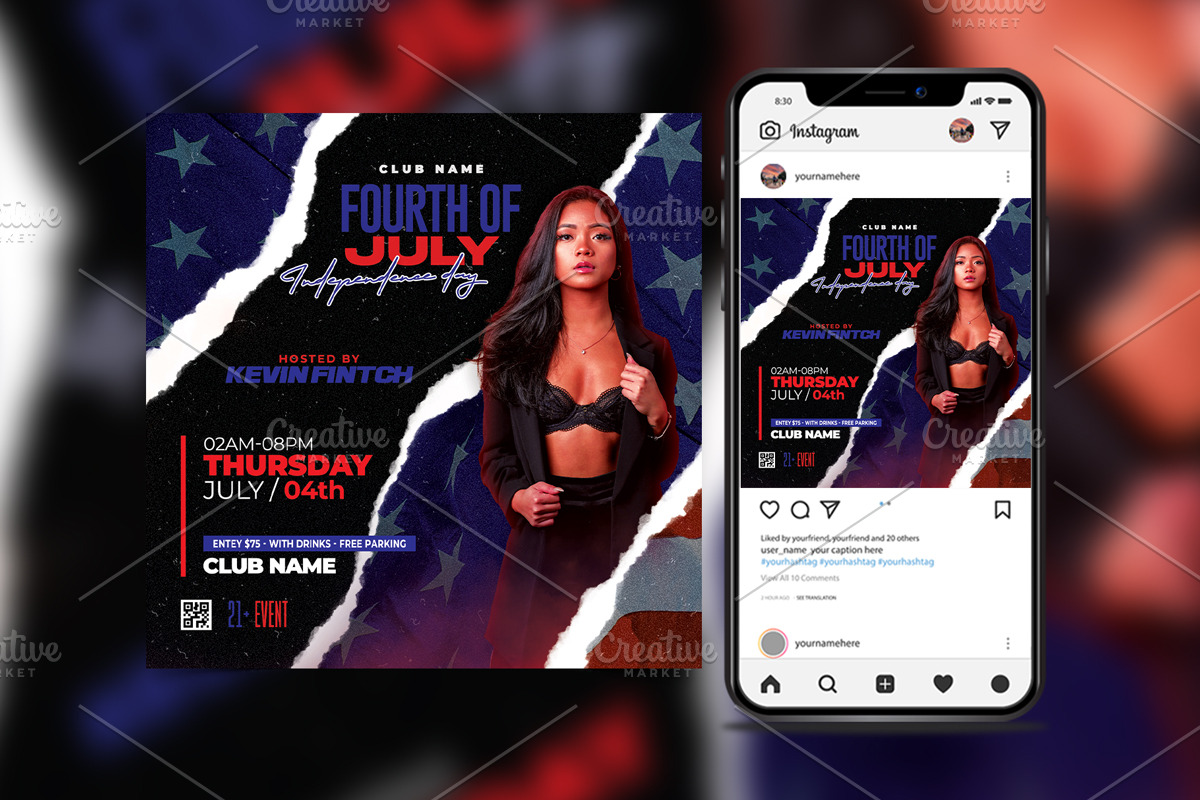 4th of July Flyer, a Flyer Template by StarPixles11 (Photo 2 of 3)