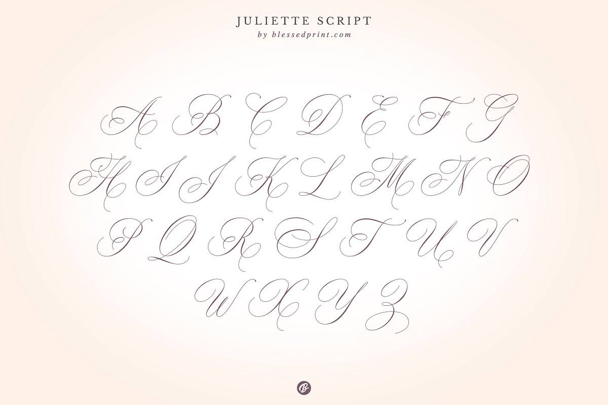 Juliette – Romantic Wedding Script, a Script Font by Blessed Print (Photo 24 of 34)