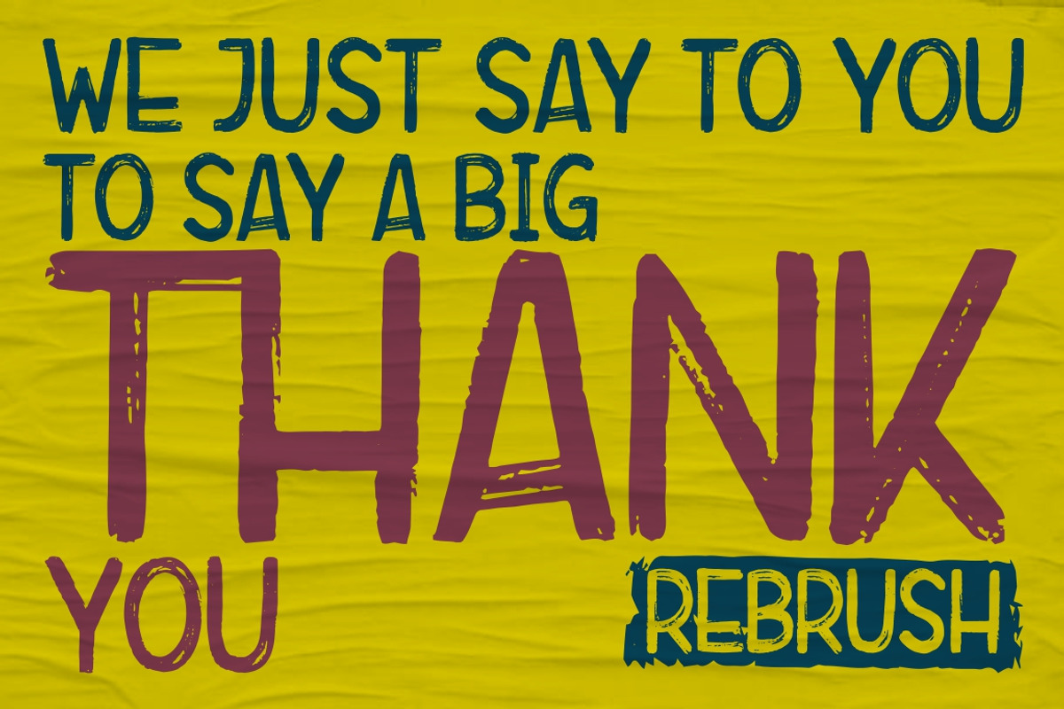 Rebrush Typeface preview 8