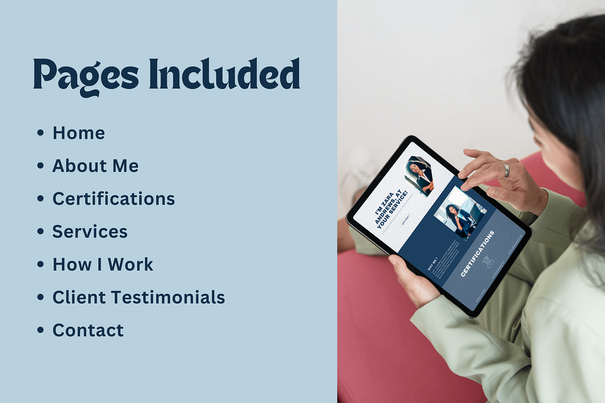 VA Portfolio Website Template Canva, a Landing Page Template by The Chaos Project (Photo 5 of 7)