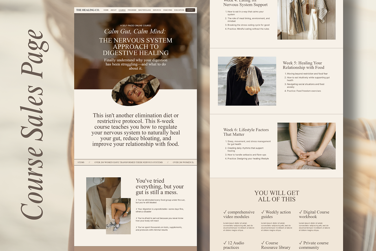 Squarespace Minimal Coach Website preview 8