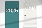 Teal Minimalist Yearly Planner 2026, a Print Template by McLittle Stock (Thumbnail 5 of 6)