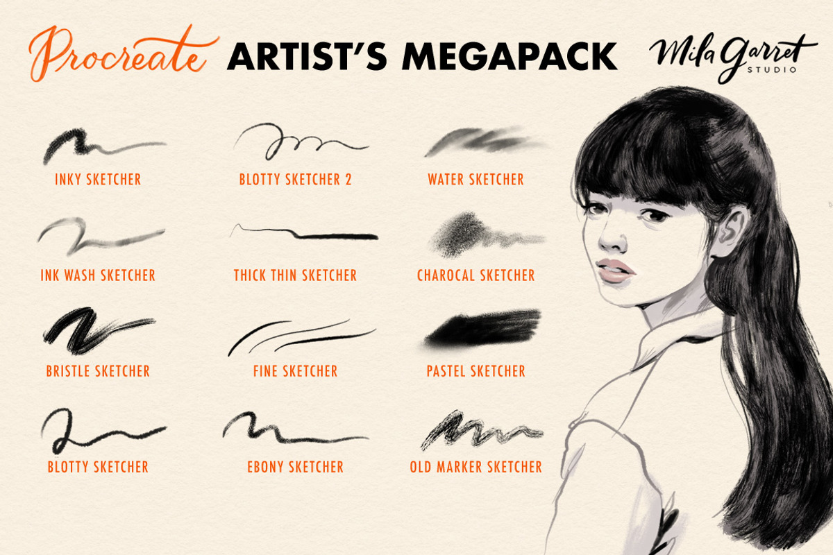 Procreate Brush Bundle Artistic preview 2