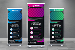 Business Roll Up Design Template.