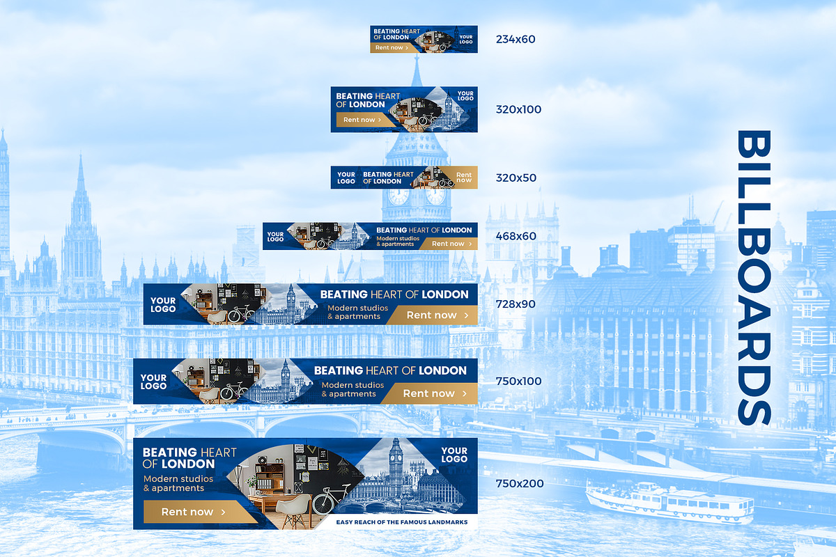 Banners Pack 26 sizes for Google Ads, a Templates & Theme by Better Be a Designer (Photo 4 of 6)