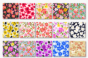 Floral background (15 patterns), a Pattern Graphic by Julycolor (Thumbnail 2 of 2)