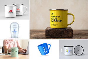 Premium Mug Mockup Bundle, a Cups & Container Mockup by graphypix
