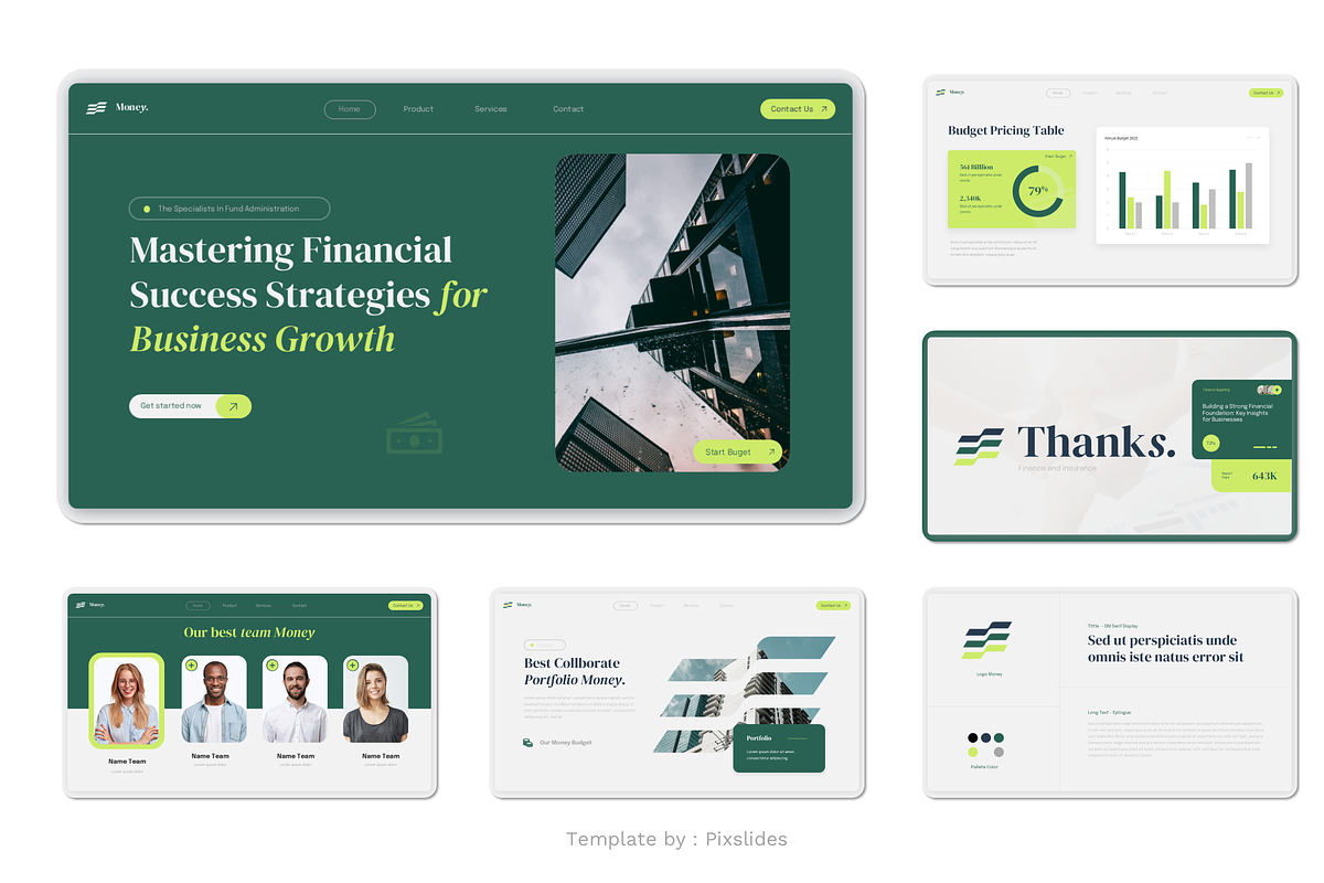 Finance & Insurance PowerPoint, a Presentation Template by Pixslides (Photo 4 of 4)