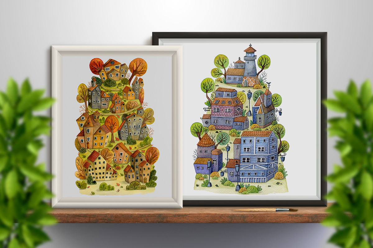Sweet home posters, a Decorative Illustration by kateja (Photo 2 of 4)
