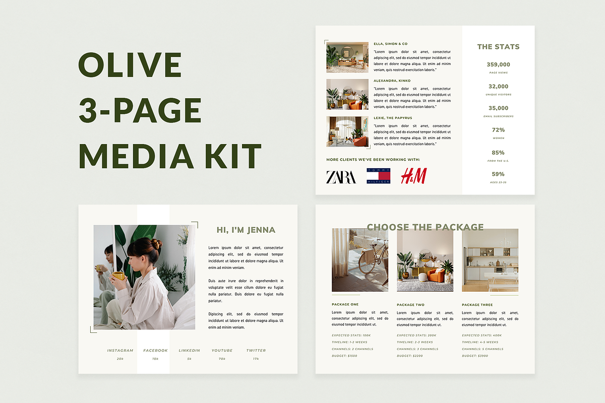 3-page Media Kit for Course Creators, a Brochure Template by Ralony (Photo 5 of 5)