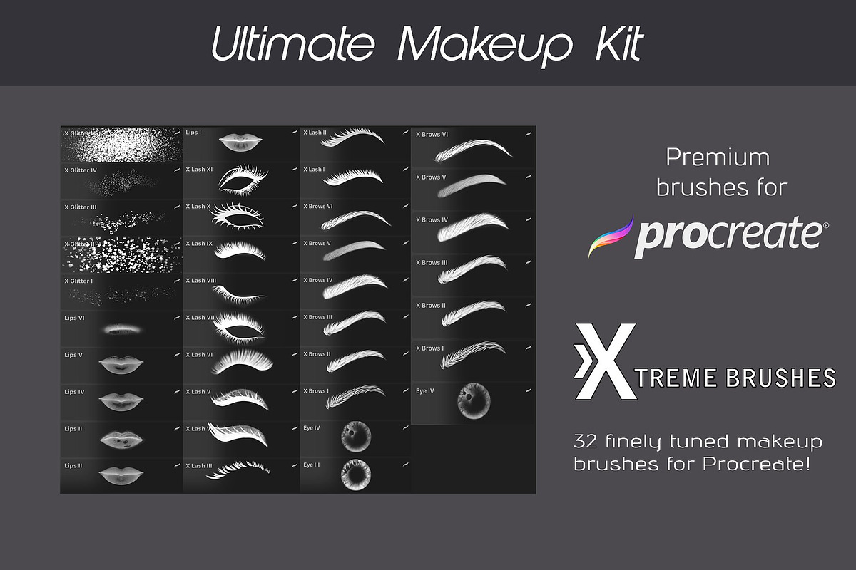 Procreate MEGA BUNDLE! (1K+ BRUSHES), a Brush Add-On by Extreme Brushes (Photo 14 of 47)