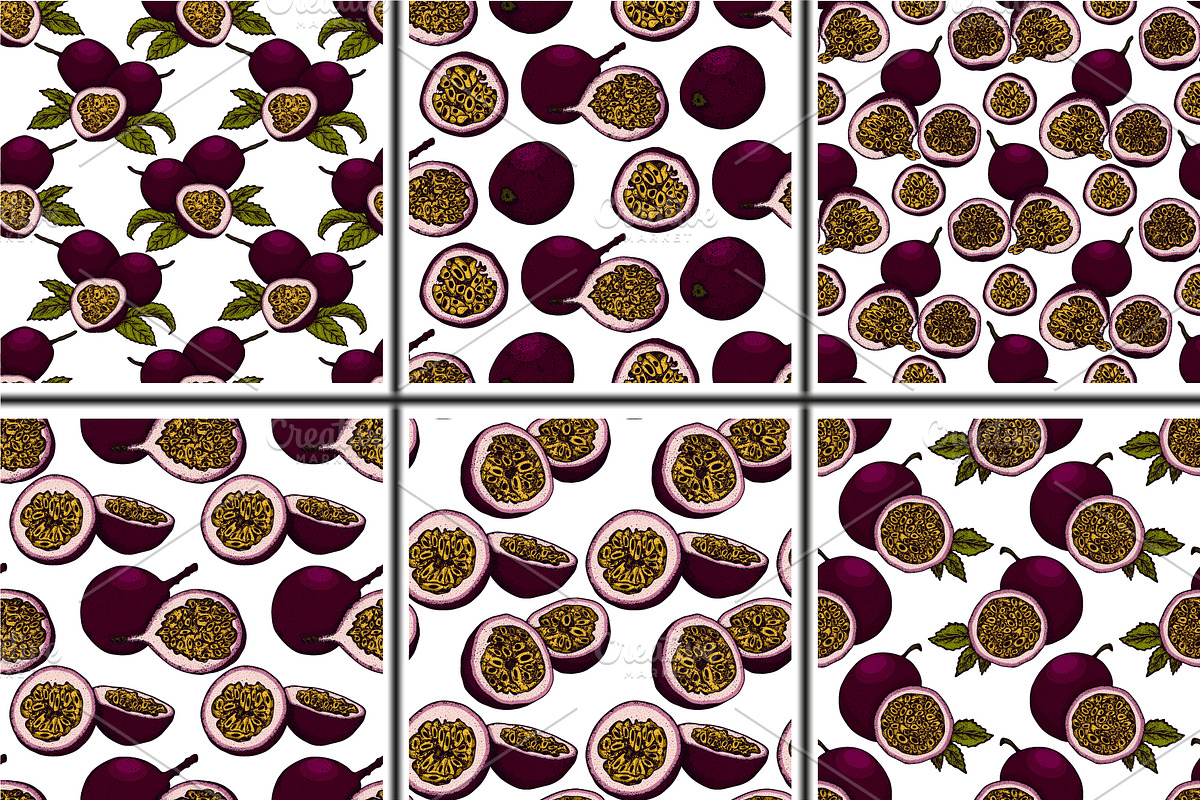 Hand drawn passion fruits, a Food Illustration by Elena Mykhailenko (Photo 8 of 8)