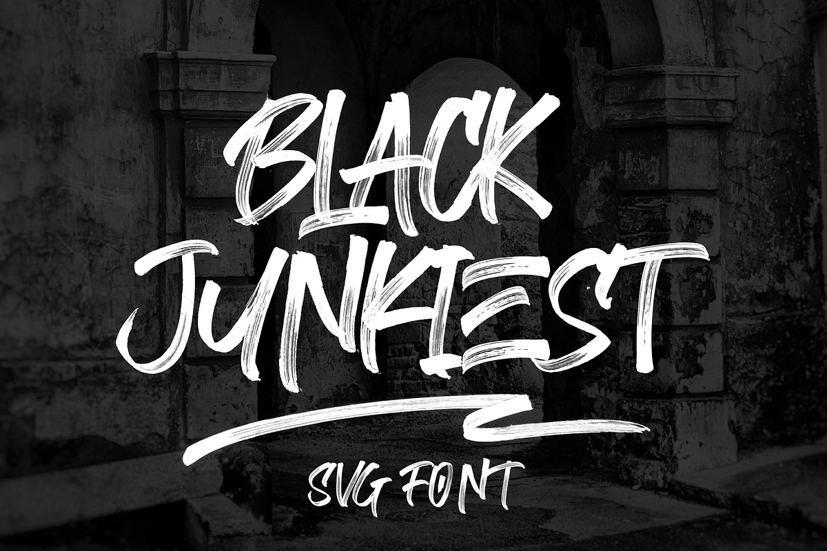 Black Junkiest, a Blackletter Font by Ibrahima_Studio (Photo 1 of 8)