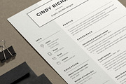 Resume Cindy (2 pages), a Resume Template by sz81 (Thumbnail 3 of 5)