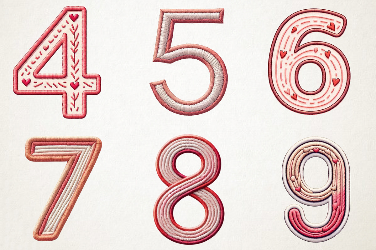 Valentine Embroidery Alphabet png, an Illustration by RobertsArt (Photo 7 of 7)