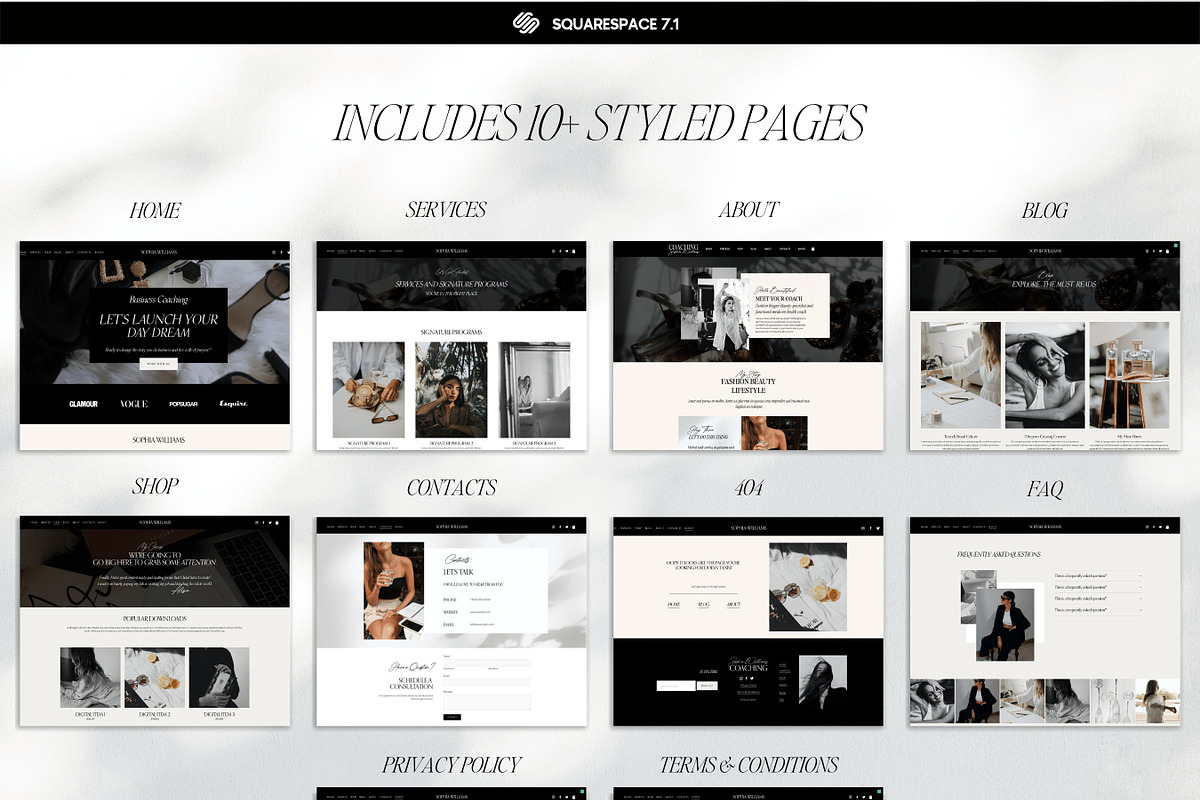 Squarespace Template Coach, a Squarespace Template by Presentibox (Photo 7 of 14)