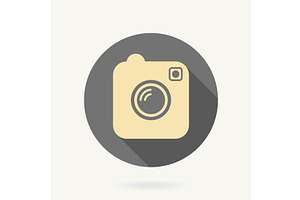 Modern Vector Logo With Camera in, an Icon by FineArtStudio