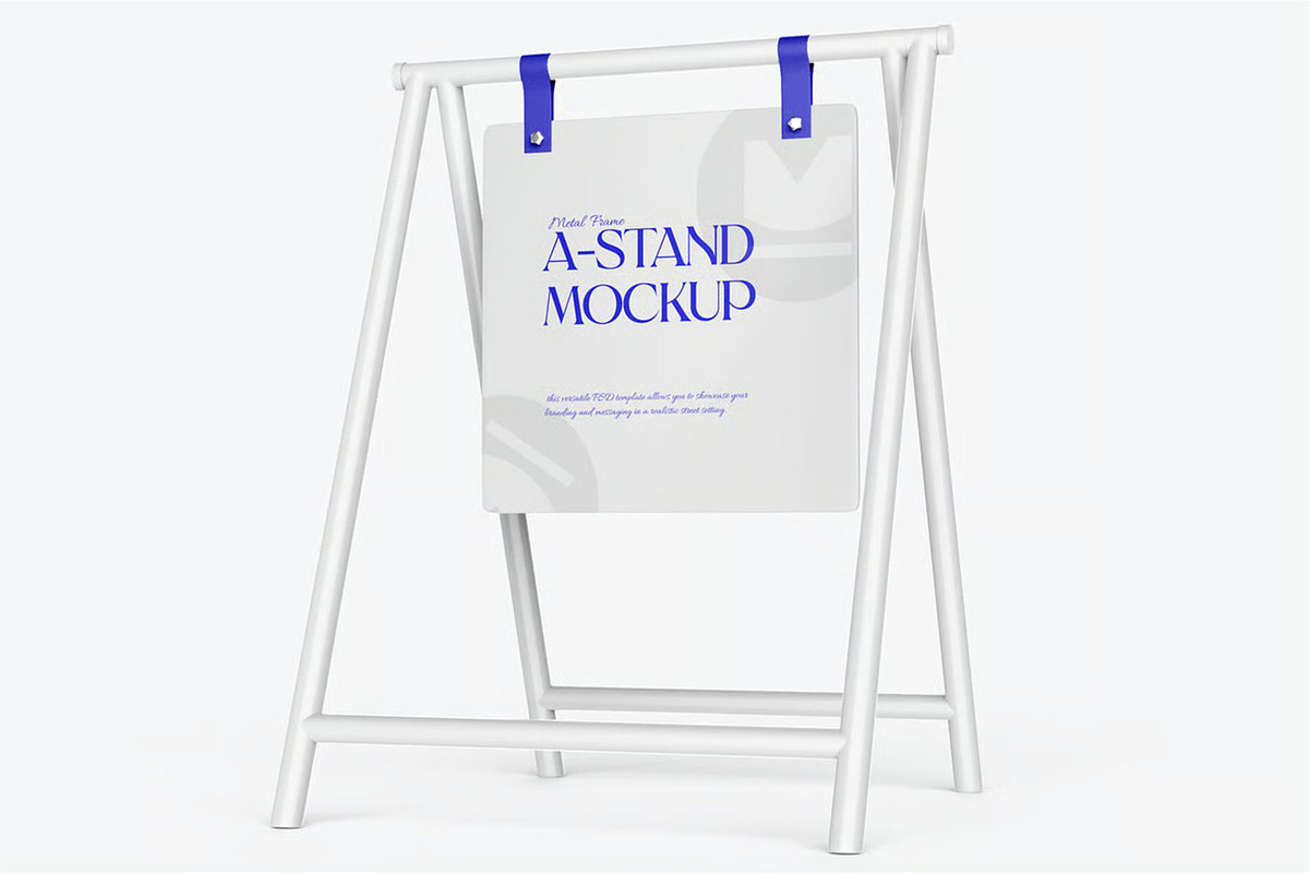 Menu A-Frame Sign Board Mockup | Creative Market