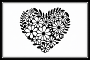 Elegant Black Floral Heart, an Illustration by Amazin_art (Thumbnail 11 of 16)