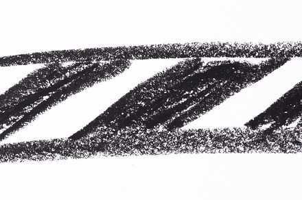 Rectangular shape outlined and filled with thick, diagonal black, an Abstract Photo by ndanko