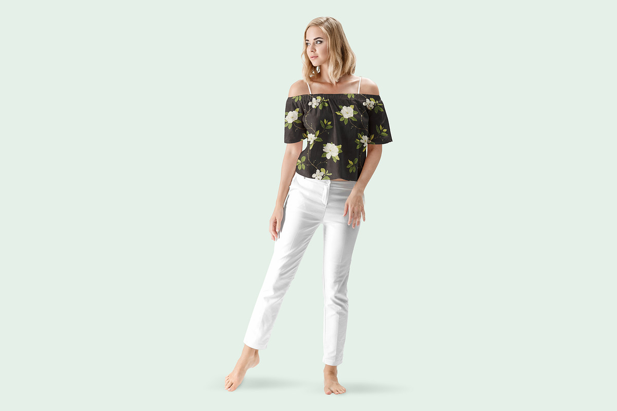Women's Summer Clothing Mockup, a Shirt Mockup by PSD Market (Photo 19 of 20)