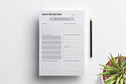 Daily Reflection Journal Planner KDP, a Stationery Template by Mazharul Islam (Thumbnail 2 of 3)