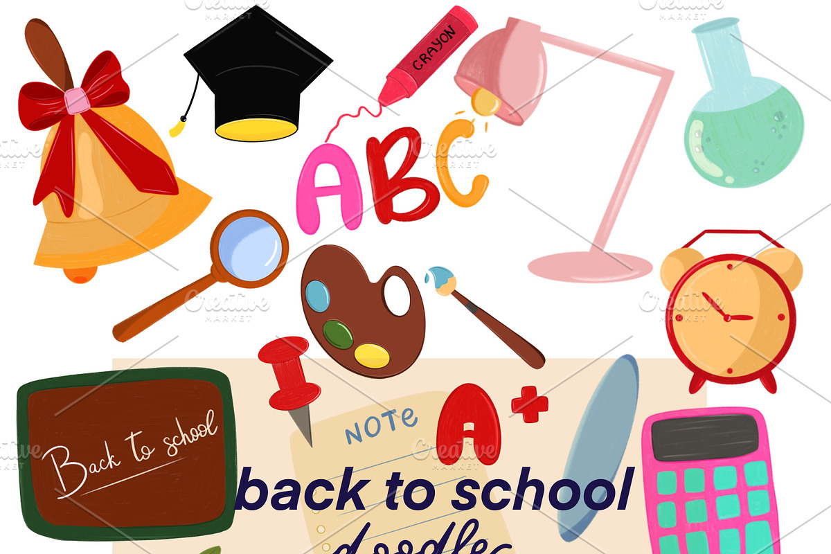 Back to school doodles, an Illustration by Oleksandra Illustrates (Photo 1 of 5)