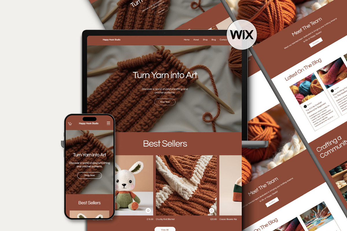 Wix Creative Crafting Online Store, a Wix Template by Sky Dore Design (Photo 1 of 11)