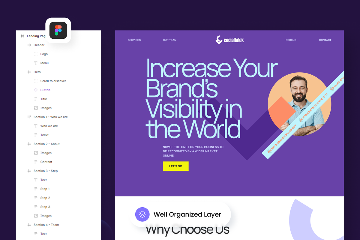 Social Media Agency Services, a Landing Page Template by SLAB! Design (Photo 2 of 3)