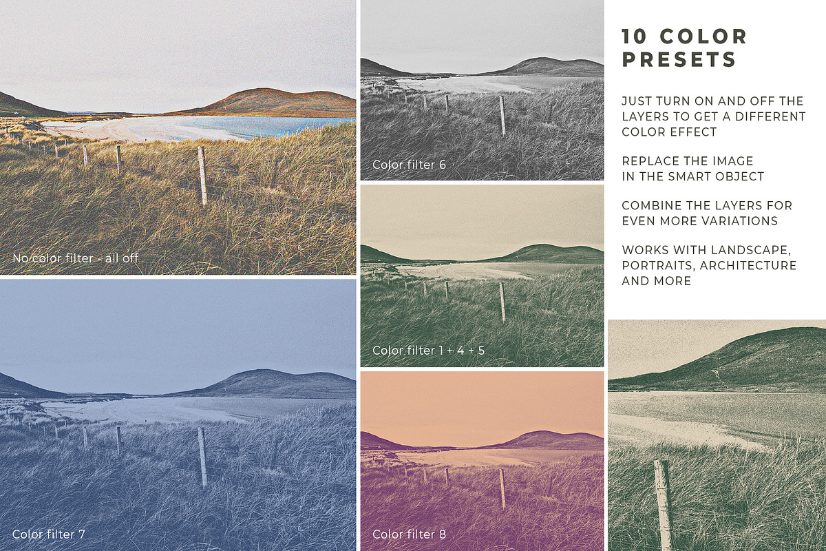 RISOGRAIN Vintage Photoshop Effect, a Templates & Theme by velvetmade.designs (Photo 8 of 8)