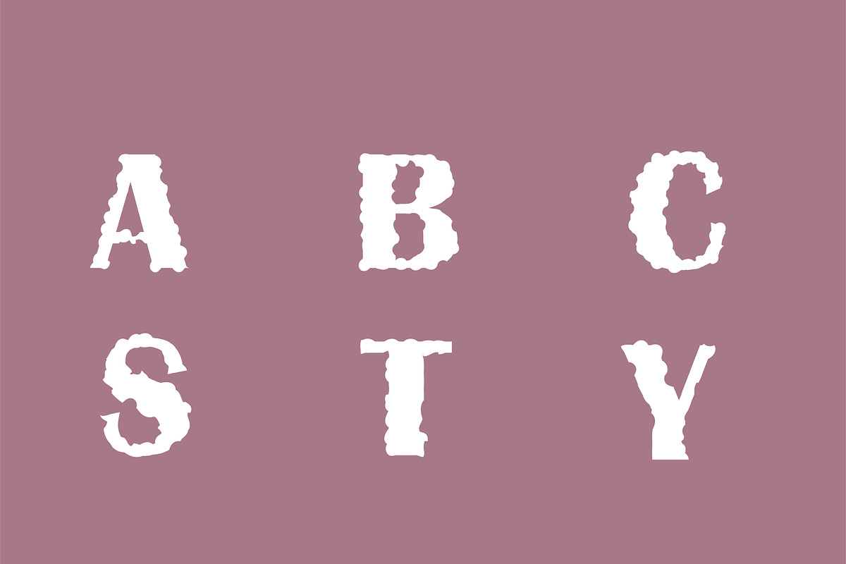 Shellshock Font, a Serif Font by Photoshop Action (Photo 6 of 8)