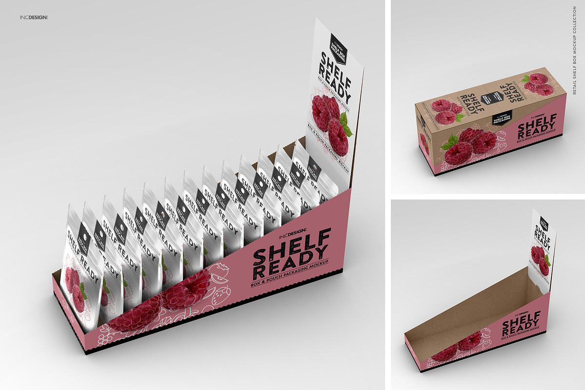 Retail Shelf Box 22 Packaging Mockup, a Packaging Mockup by INCDesign (Photo 10 of 11)