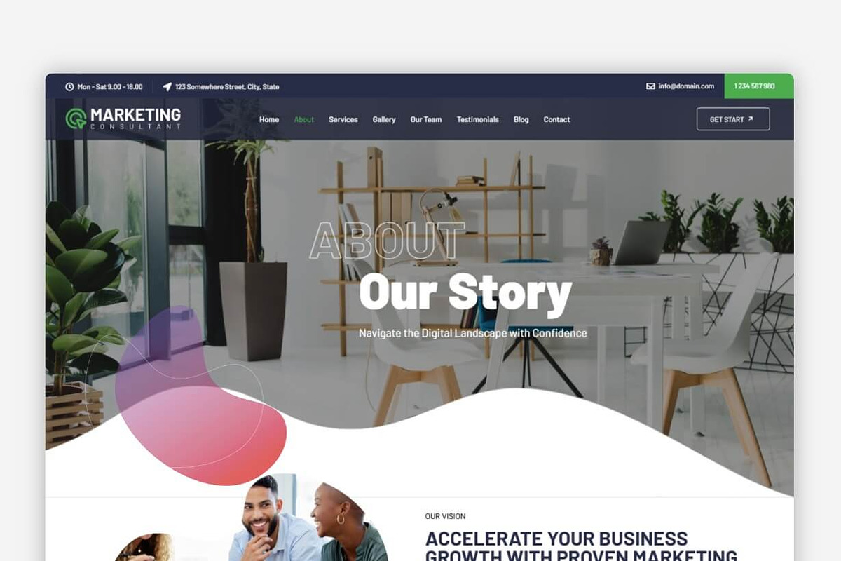 Marketing Consultant WordPress Theme preview 3