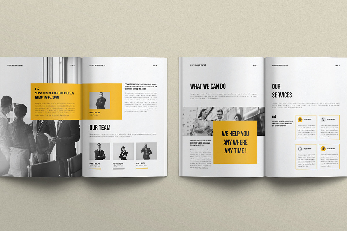 Business Brochure Template, a Brochure Template by E-Type (Photo 3 of 7)