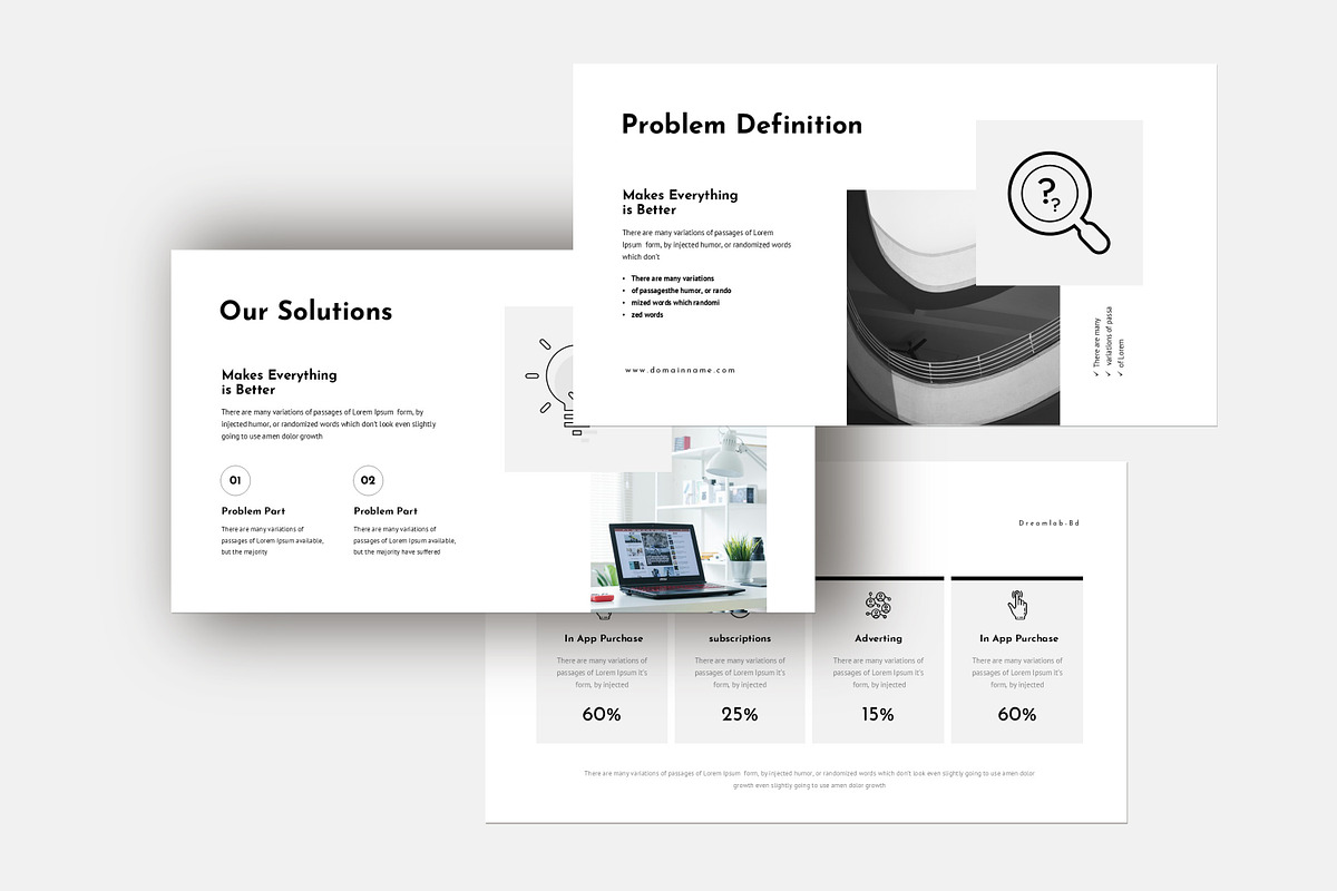 Minimal Presentation Template preview 3