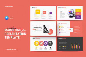 Marketing Plan Keynote Template, a Marketing Template by CreativeSlides