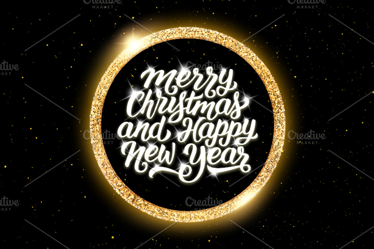 Merry Christmas and Happy New Year, a Decorative Illustration by yurlick (Photo 1 of 6)