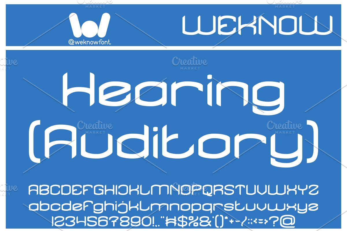Five Senses font, a Font by weknow (Photo 3 of 9)