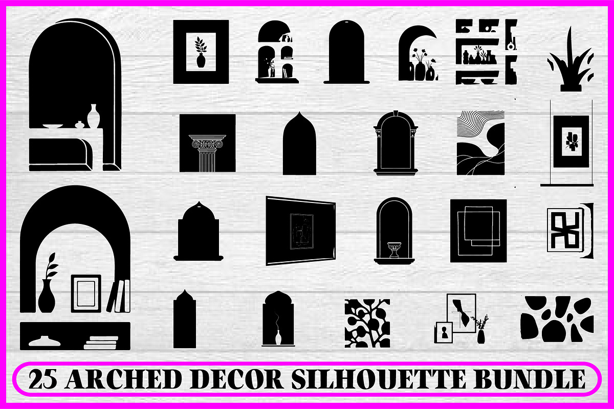 25 Modern Arched Decor Silhouette, a Decorative Illustration by Artivon (Photo 1 of 4)