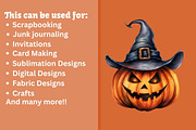 Jack O Lantern Watercolor Clipart, a Seasonal Illustration by Gloria Designed It (Thumbnail 3 of 7)
