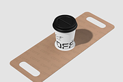 Cup Holder Tray Mockup, a Cups & Container Mockup by graphicsauce (Thumbnail 4 of 4)