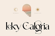 Leky Calgria Elegant Serif, a Serif Font by Hishand Studio (Thumbnail 1 of 12)