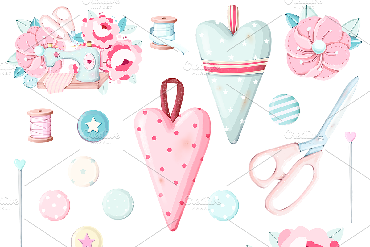 Tilda Sewing Set, an Illustration by nathalieclaire (Photo 2 of 4)