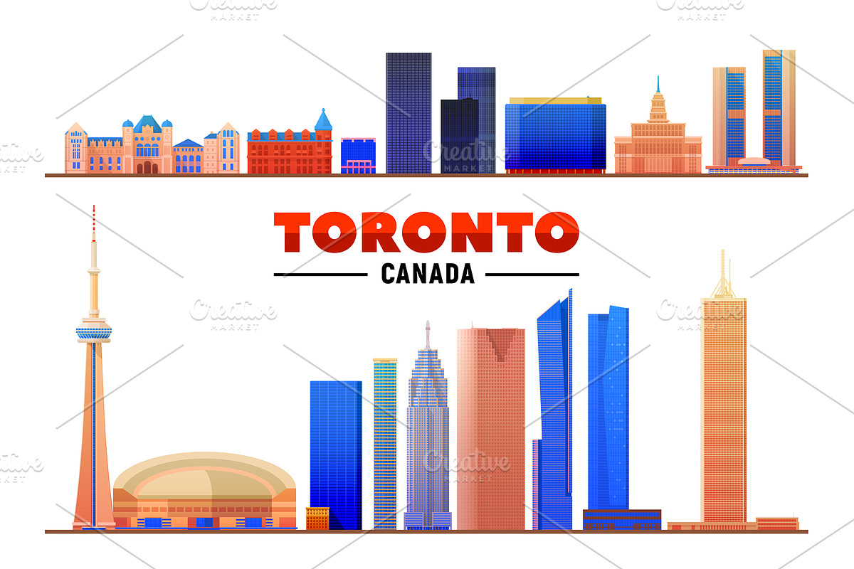 Toronto Canada city skyline, an Illustration by Sky and glass (Photo 2 of 5)