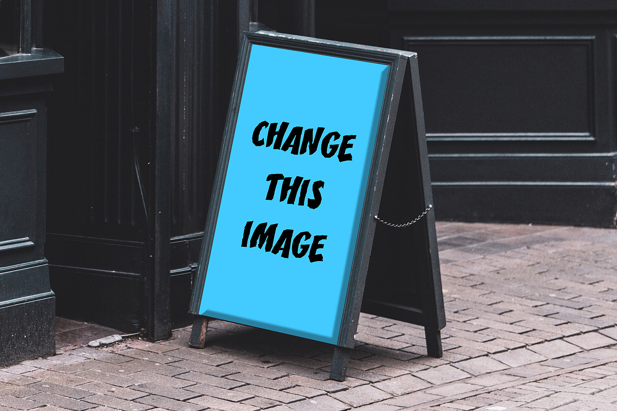 Sidewalk Sign PSD Mockup, a Product Mockup by Emilly Studio (Photo 3 of 3)