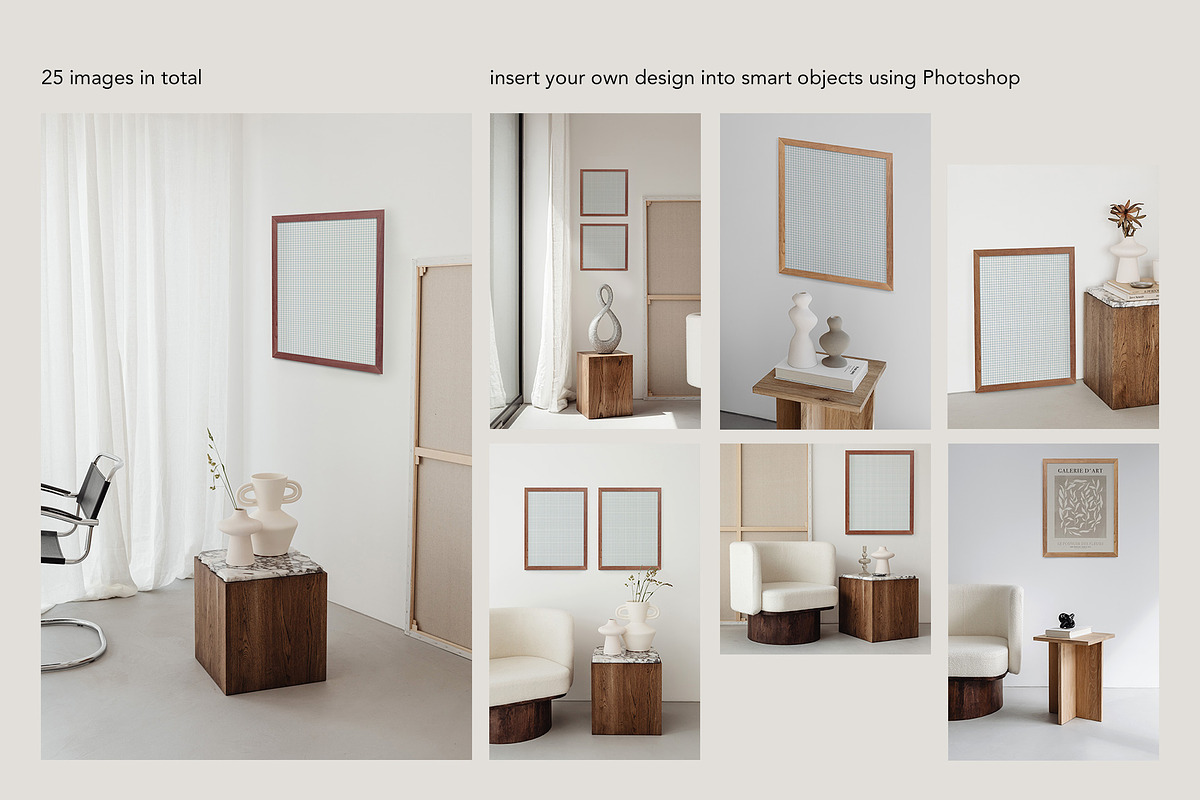 Althea- Minimal frame mockup bundle, a Print Template by Negative Space (Photo 7 of 7)