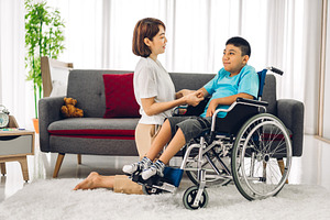 Portrait of asian physiotherapist ca stock photo containing center and