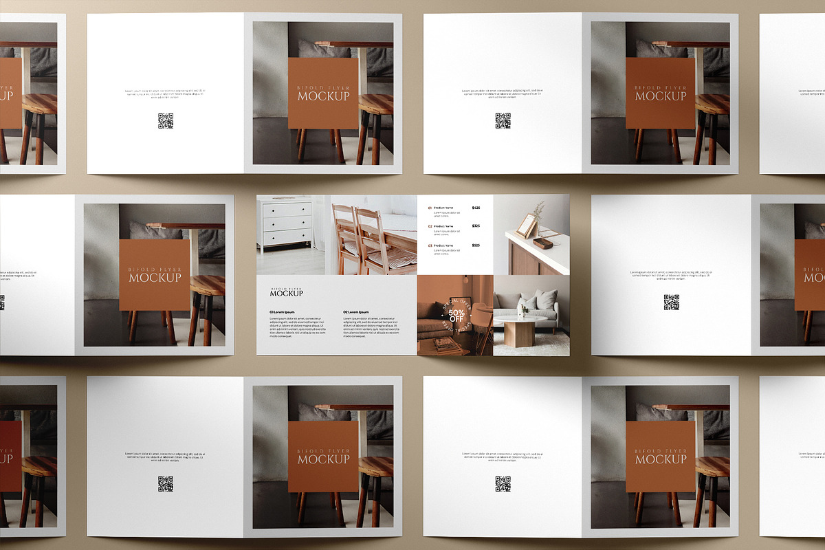 Square Bifold Brochure Mockup, a Books & Magazine Mockup by Mockup Supper (Photo 13 of 13)
