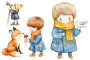 Little Prince Watercolor Clipart, a Seasonal Illustration by CitraGraphics (Thumbnail 4 of 6)